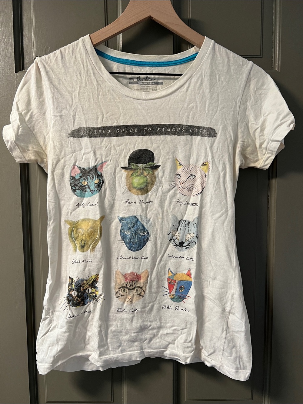 A Field Guide to Famous Cats - Threadless tee with art history inspired felines
